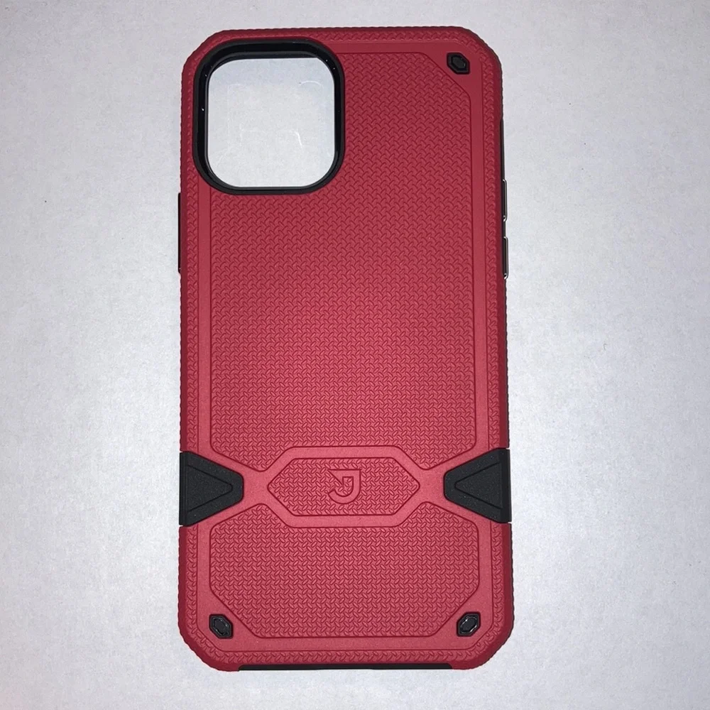 Jaagd Slim Case Compatible with iPhone 12 and iPhone 12 Pro - Case (Red)